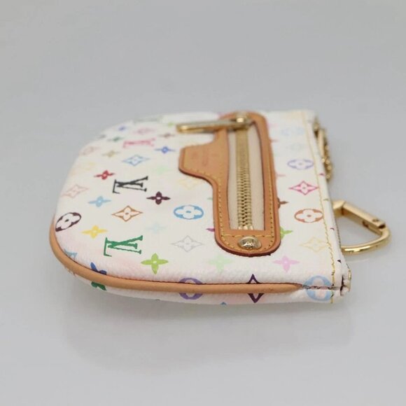 LOUIS VUITTON Monogram Multicolor Pochette MM Pouch White M60028 LV Auth 134908V - Picture 5 of 16